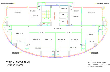 Typical Floor Plan 6th & 9th